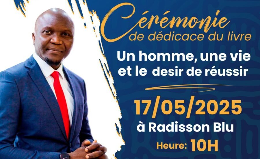 Dédicace de mon livre : Un homme, une vie et le désir de réussir.